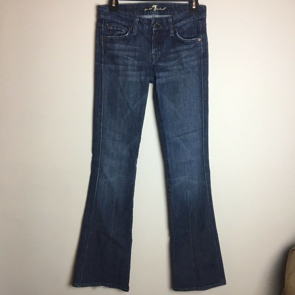 7 For All Mankind Womens 27 Dark Wash Bootcut Jean
